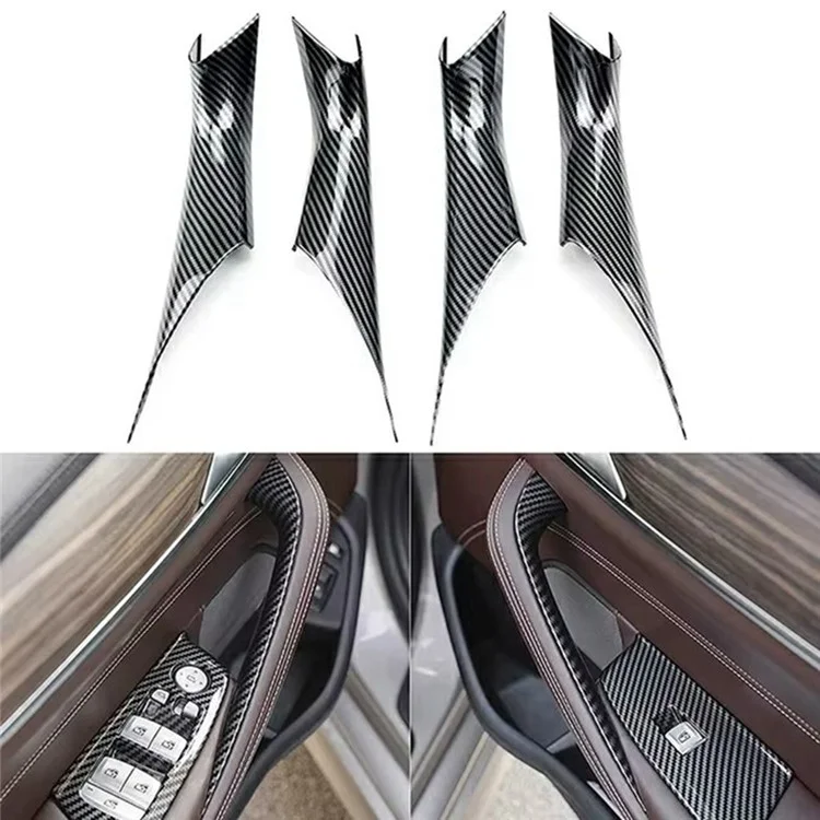 F30 4er-Set / Set Für 5er-Reihe G30 / G31 / G38 2018 - 2023 Türgriffe im Carbonlook aus Kunststoff für die Fahrzeug-Innenausstattung