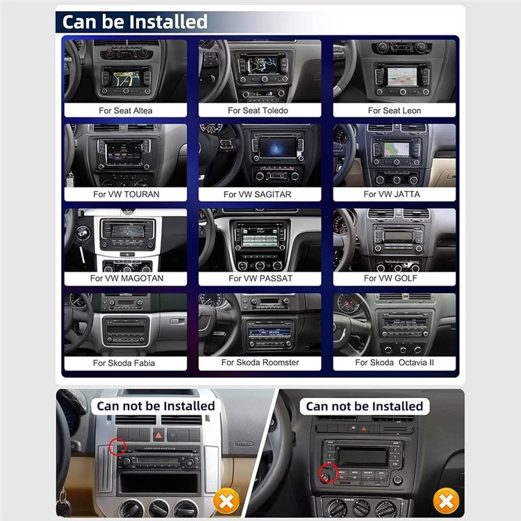 RH5013C Pantalla táctil de 7 pulgadas Android 13 Radio de coche Reproductor multimedia Android Auto CarPlay, 2+32GB