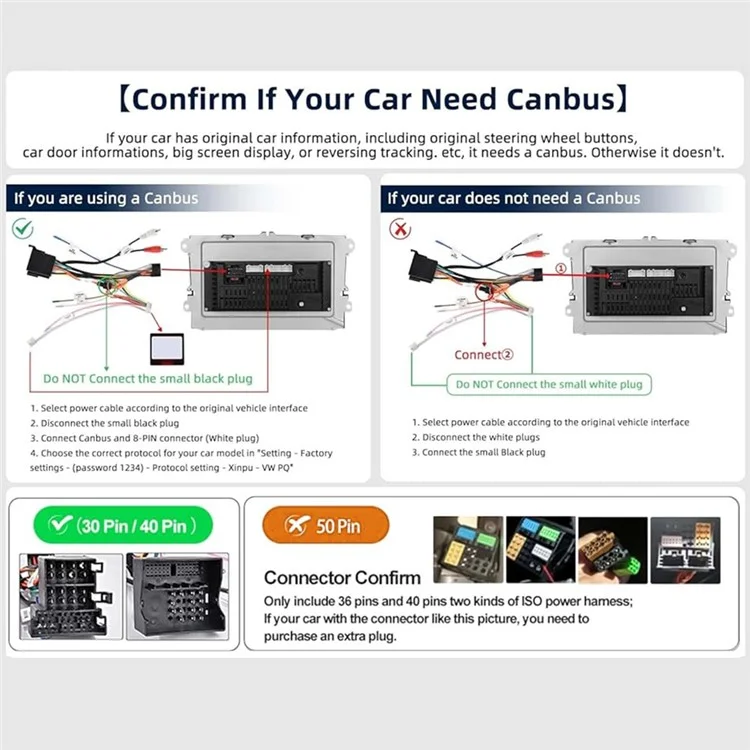 RH5013C Pantalla táctil de 7 pulgadas Android 13 Radio de coche Reproductor multimedia Android Auto CarPlay, 2+32GB