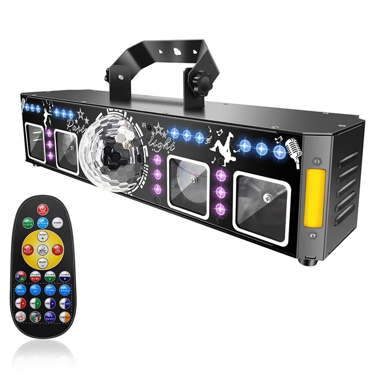 5 In 1 Stage Laser Light 120 Patterns for KTV Bar Party Atmosphere Lamp UV Projection Disco Ball