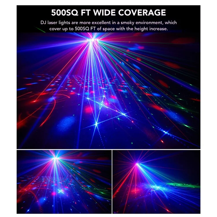 5 In 1 Stage Laser Light 120 Patterns for KTV Bar Party Atmosphere Lamp UV Projection Disco Ball