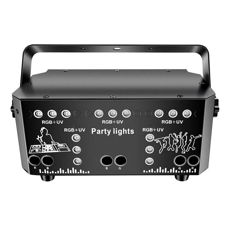 21 Eye DJ Disco Laser Light 64 Patterns Projector KTV Bar Party RGB + UV Atmosphere Lamp