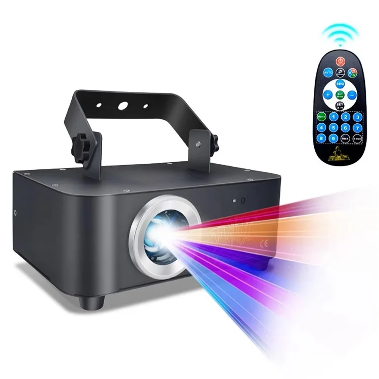 3D Full Color Animation Laser Light 500MW Cartoon Pattern Stage KTV Bar Projector Lamp with Remote Control
