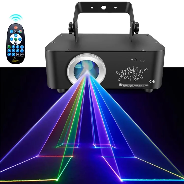 3D Full Color Animation Laser Light 500MW Cartoon Pattern Stage KTV Bar Projector Lamp with Remote Control