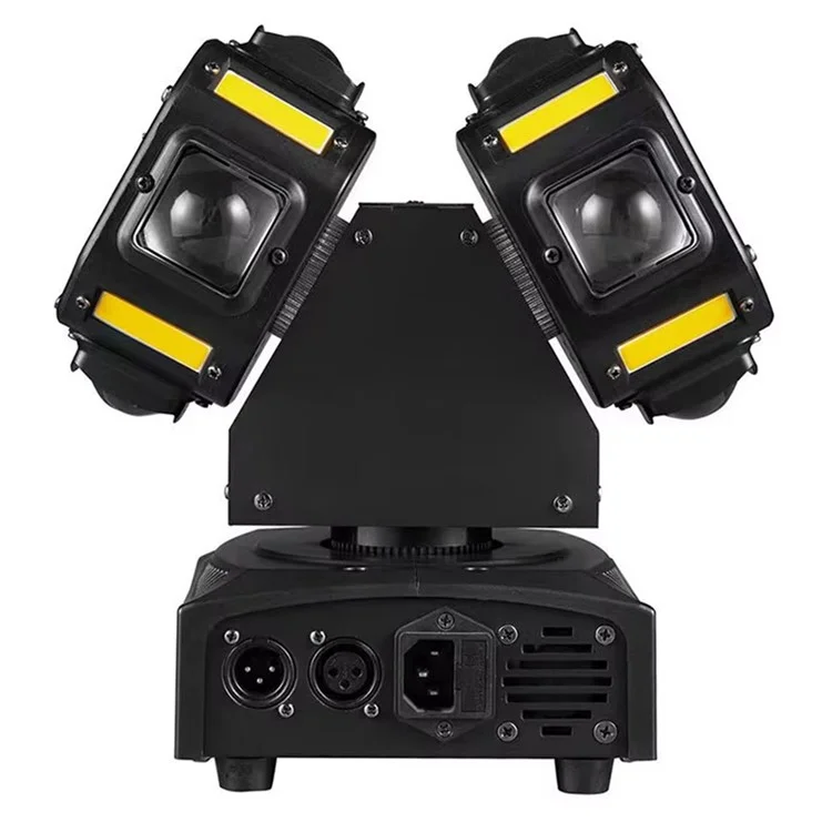 Dual Arm Moving Head 7 Colors Beam Infinite Rotation Strobe Light for KTV Party Bar Disco Projection Lamp