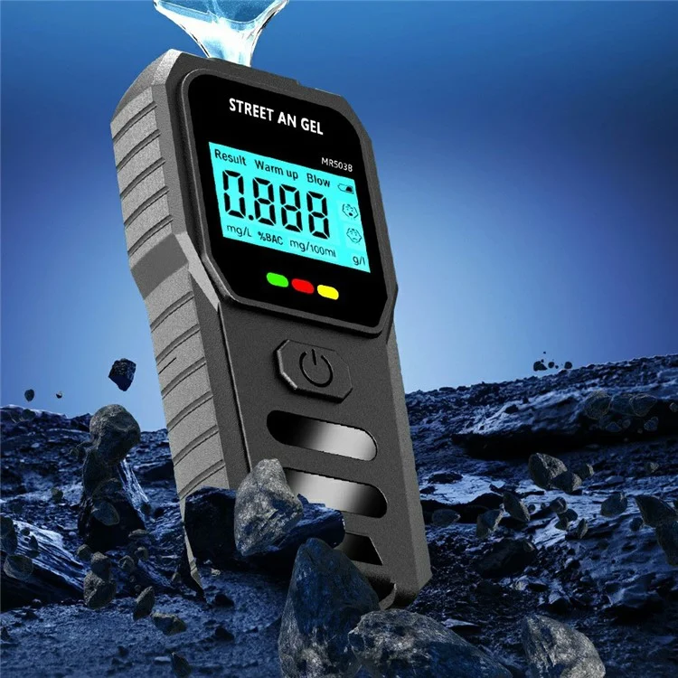 MR503 Etilometro Portatile Precisione Elevata Tester Digitale dell'Alcol con Promemoria Vocale