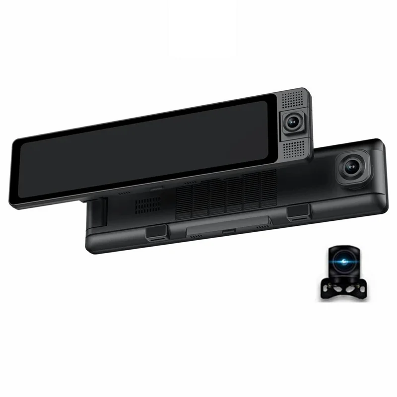 3 Lens 4K Rearview Mirror Dash Cam Interior Recording HD Reverse Camera 2K Front 1080P Inside 1080P Rear