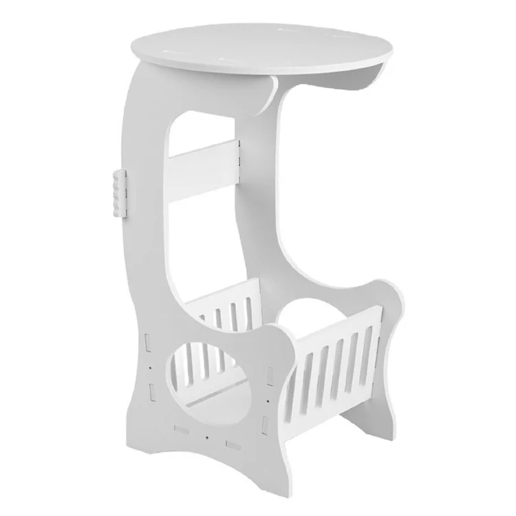 22 x 20 x 44cm Mini Round Side Table Nightstand End Table for Living Room Bedroom Space Saving