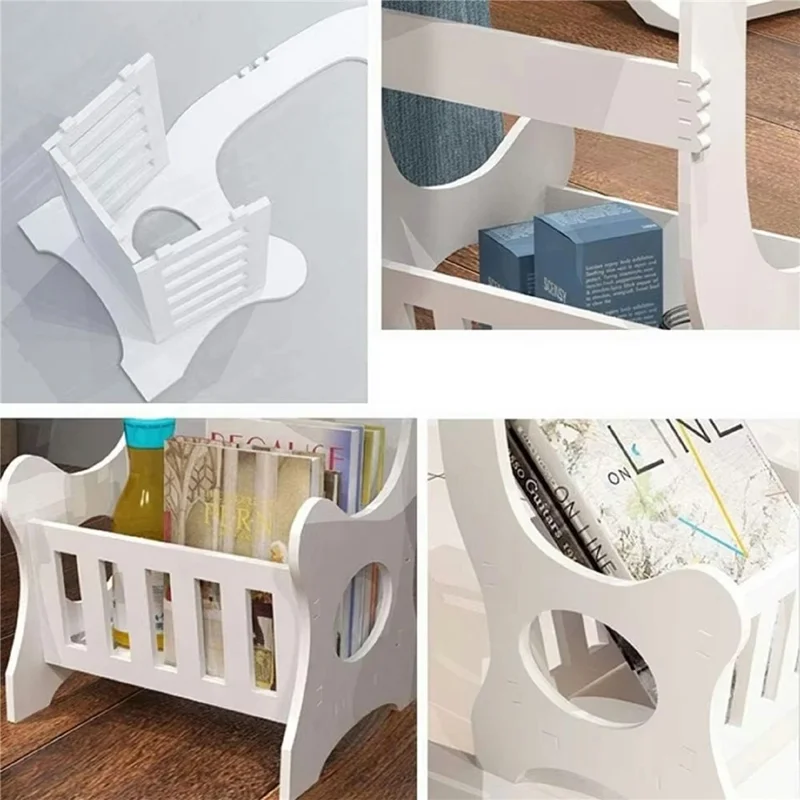 33 x 30 x 60cm Mini Round Side Table Nightstand End Table for Living Room Bedroom Space Saving