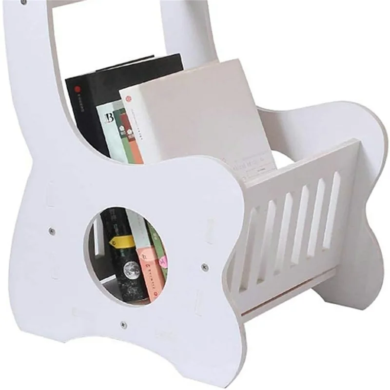 33 x 30 x 60cm Mini Round Side Table Nightstand End Table for Living Room Bedroom Space Saving