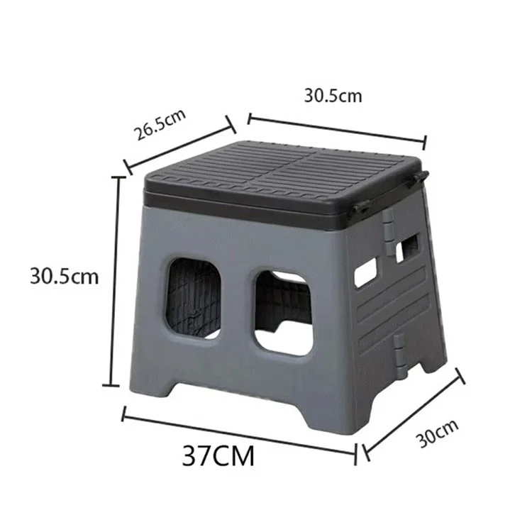 Sedile WC pieghevole portatile per viaggi in auto Risparmio di spazio Sedia da campeggio all'aperto con coperchio - Grigio