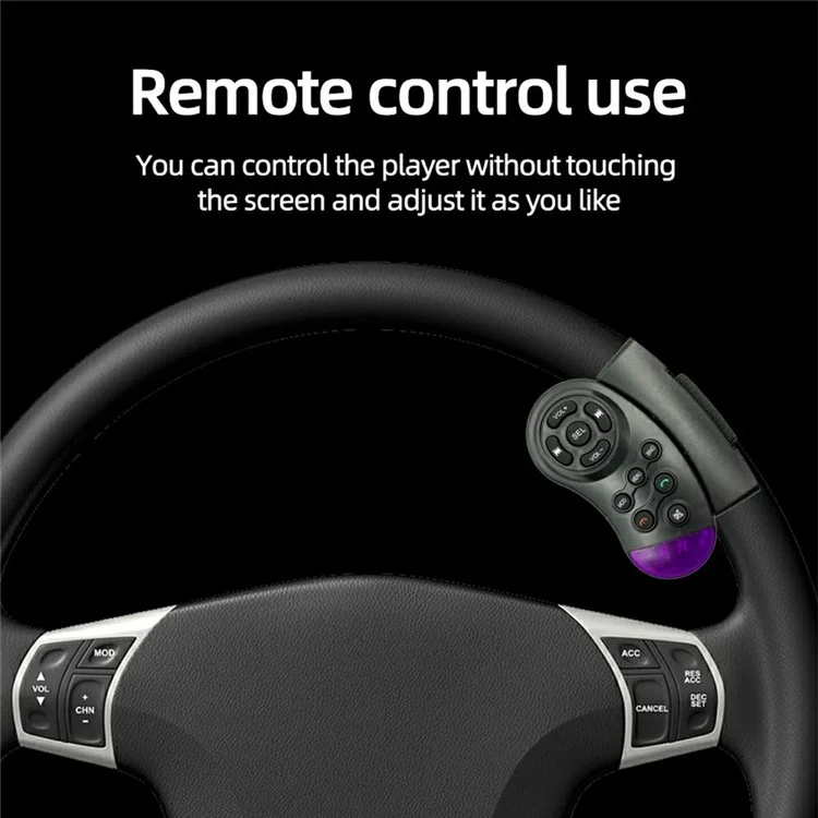 4019B 4.1 Inch IPS HD Screen MP5 Car Radio Bluetooth-Compatible SD AUX USB 7 Color Lights Lossless Audio Multimedia Player