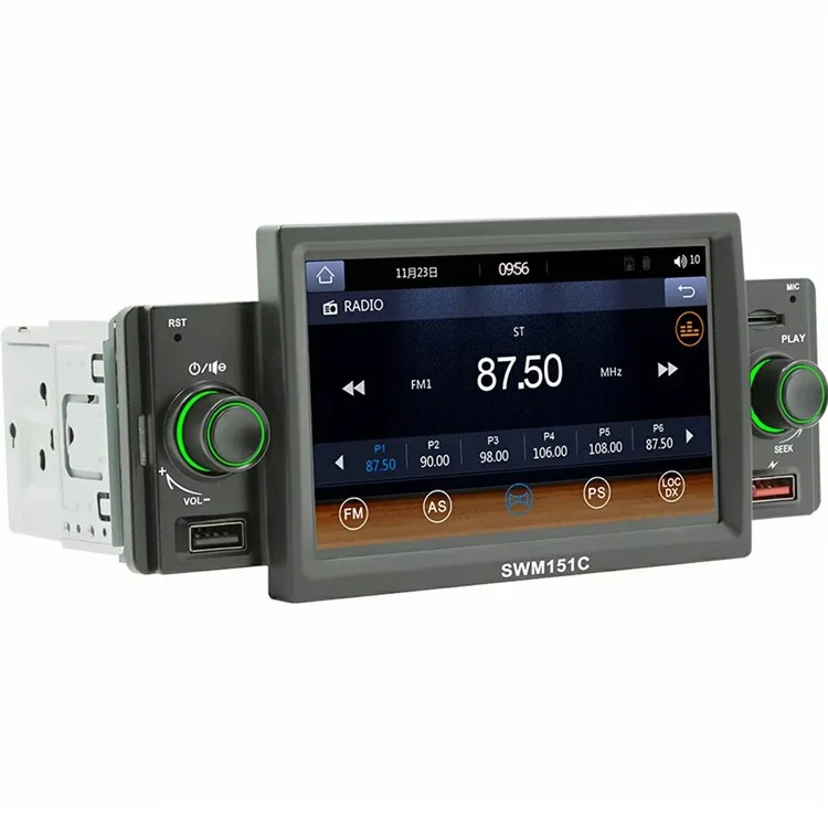 SW-151C 5 Inch Touch Screen MP5 Car Radio Wired CarPlay Android Auto Bluetooth-Compatible Multimedia Player