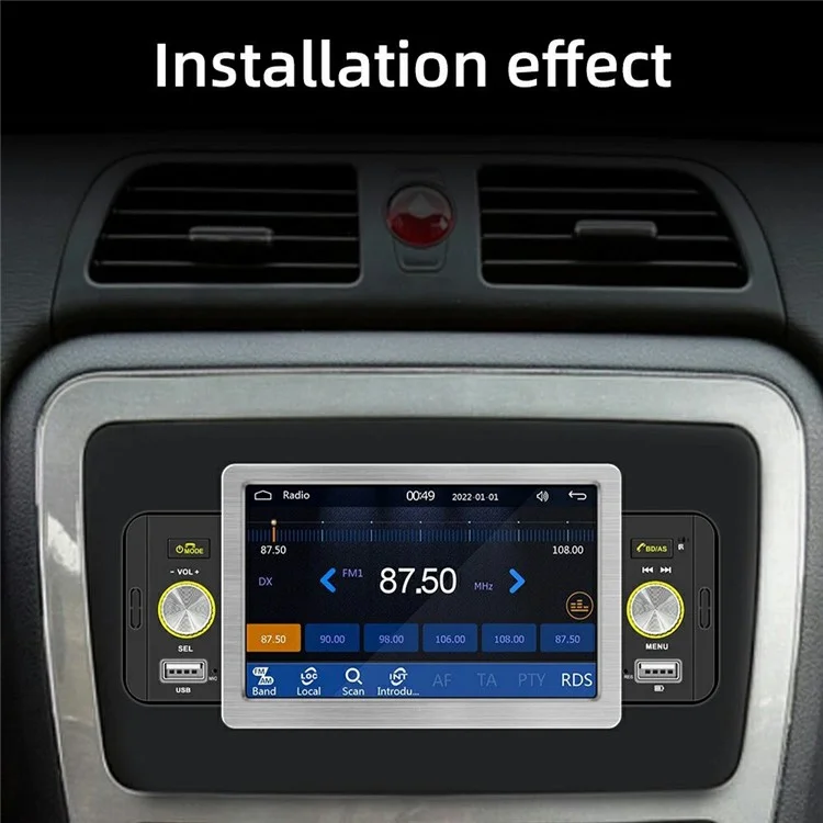 158C Wired CarPlay 5 Inch Touch Screen MP5 Player Radio Bluetooth-Compatible Car Multimedia Player