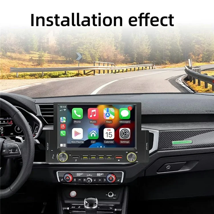 F170W Wireless CarPlay Android Auto 6.2 Inch Touchscreen MP5 Car Radio Bluetooth-Compatible Multimedia Player
