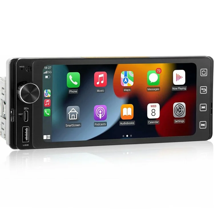 F6021W 6.86 Inch Wireless CarPlay Android Auto MP5 Player Car HD Backup Camera Navigation System