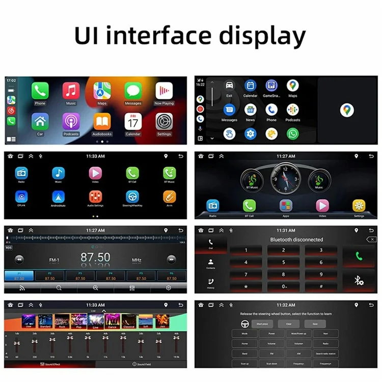 F6021W 6.86 Inch Wireless CarPlay Android Auto MP5 Player Car HD Backup Camera Navigation System