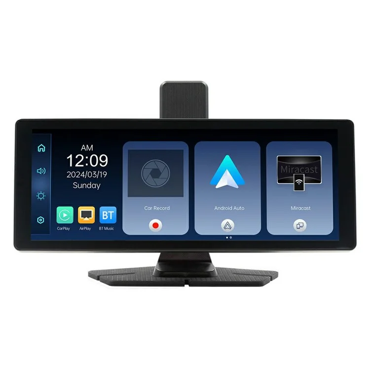 V5311 10.26 Inch AHD Portable Wireless CarPlay Dash Cam Front / Rear Dual Recording Car Navigation System