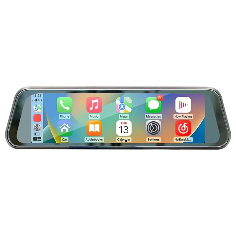 B5319R Carplay Dash Cam 9.36 Inch Streaming Media Bluetooth-Compatible HD Large Screen Rearview Mirror