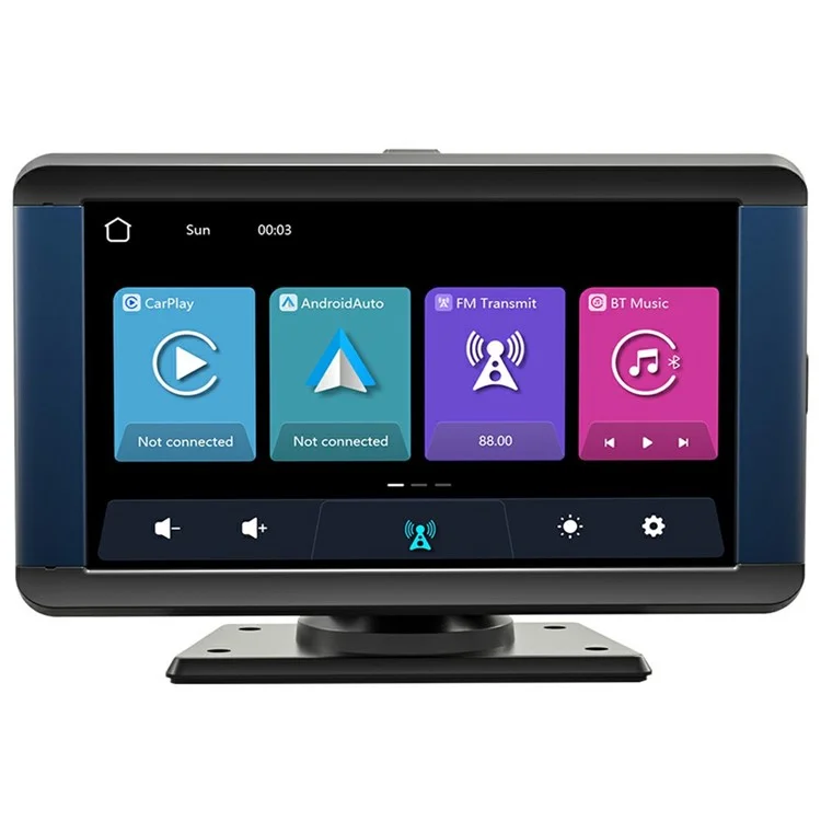 10.26 Inch Wireless CarPlay Portable Car MP5 Player Built In Dash Cam Android Auto Bluetooth-Compatible FM Transmitter