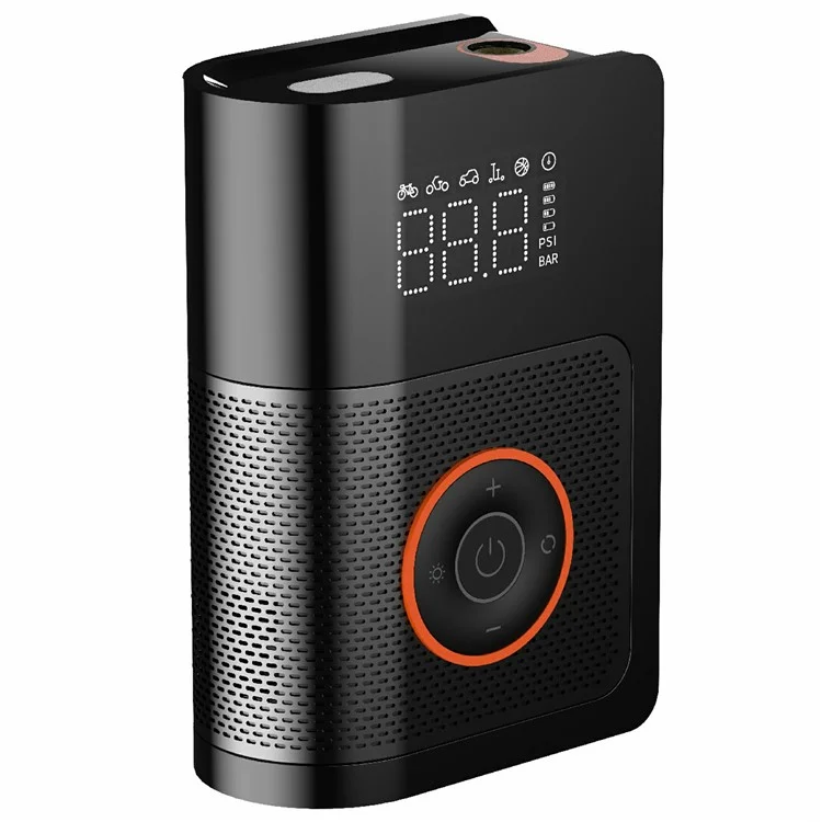 Mini Compressore d'Aria Portatile per Auto con Display Digitale Gonfiatore Pneumatici Wireless Pompa Intelligente con Luce LED