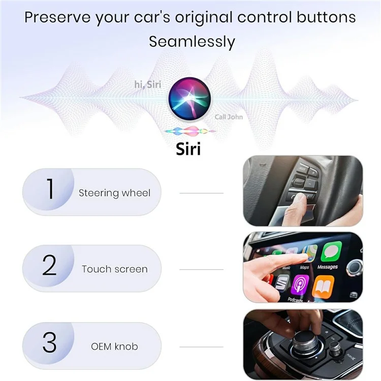 Wireless CarPlay Adapter Android Auto USB Dongle Plug and Play 2 In 1 5G WiFi Smart AI Box