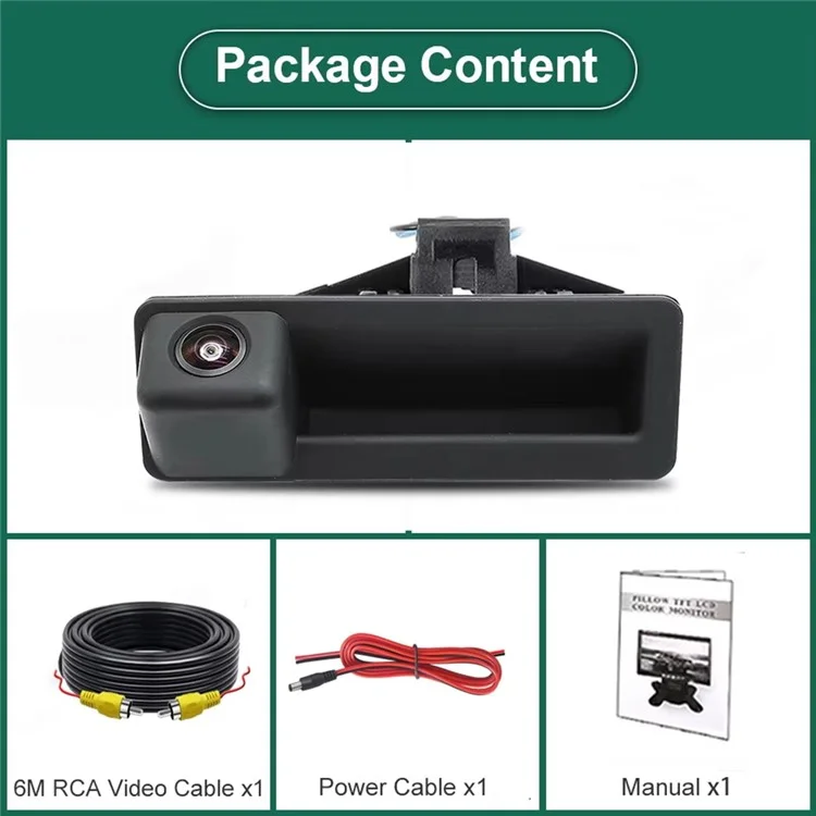 Car AHD 1080P Backup Camera for X5 / X1 / X6 / E39 / E46 170 Degree Fisheye Lens Waterproof Reverse Parking Camera