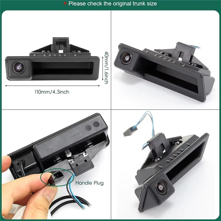 Car AHD 1080P Backup Camera for X5 / X1 / X6 / E39 / E46 170 Degree Fisheye Lens Waterproof Reverse Parking Camera