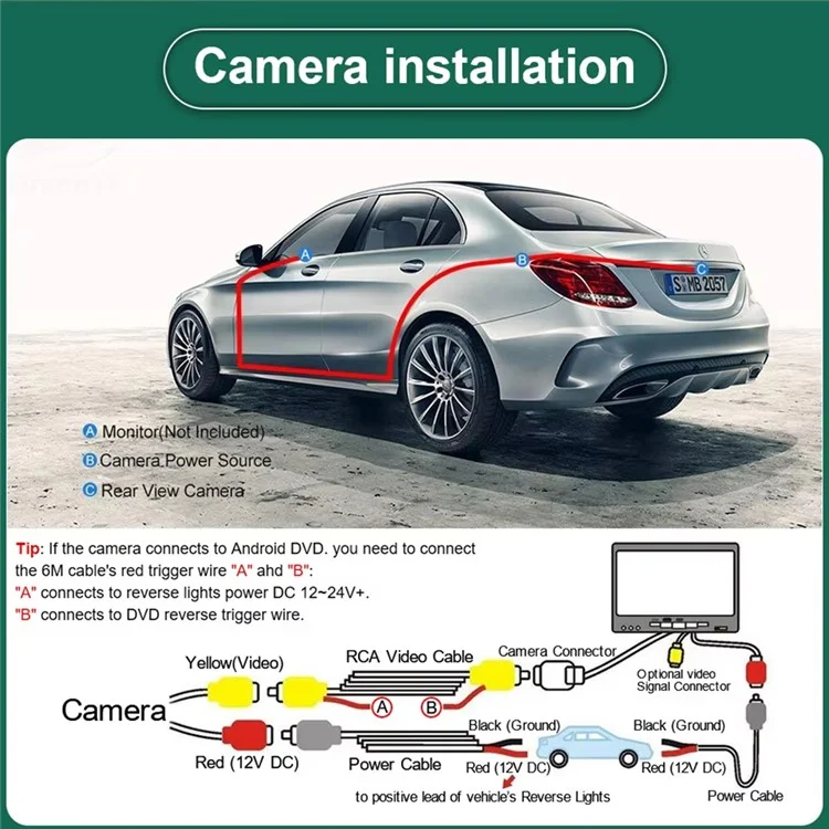 Car AHD 1080P Backup Camera for X5 / X1 / X6 / E39 / E46 170 Degree Fisheye Lens Waterproof Reverse Parking Camera