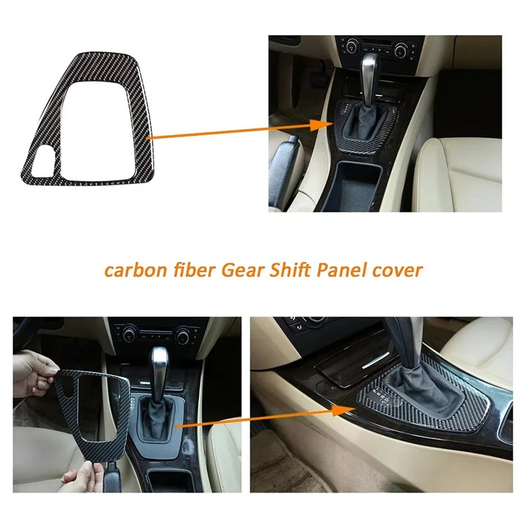Für alte 3er-Reihe E90 E92 Carbon-Fiber Interieur Dekor Schalttafel Aufkleber