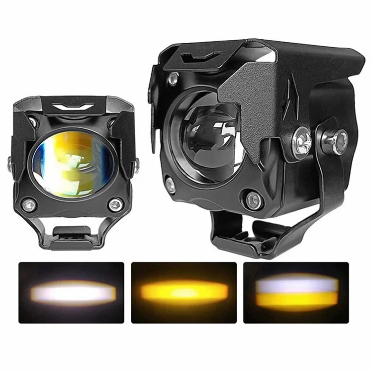Motorcycle LED Spotlight 20W 5000LM Headlight High Low Beam Front Lamp for ATV / SUV / UTV
