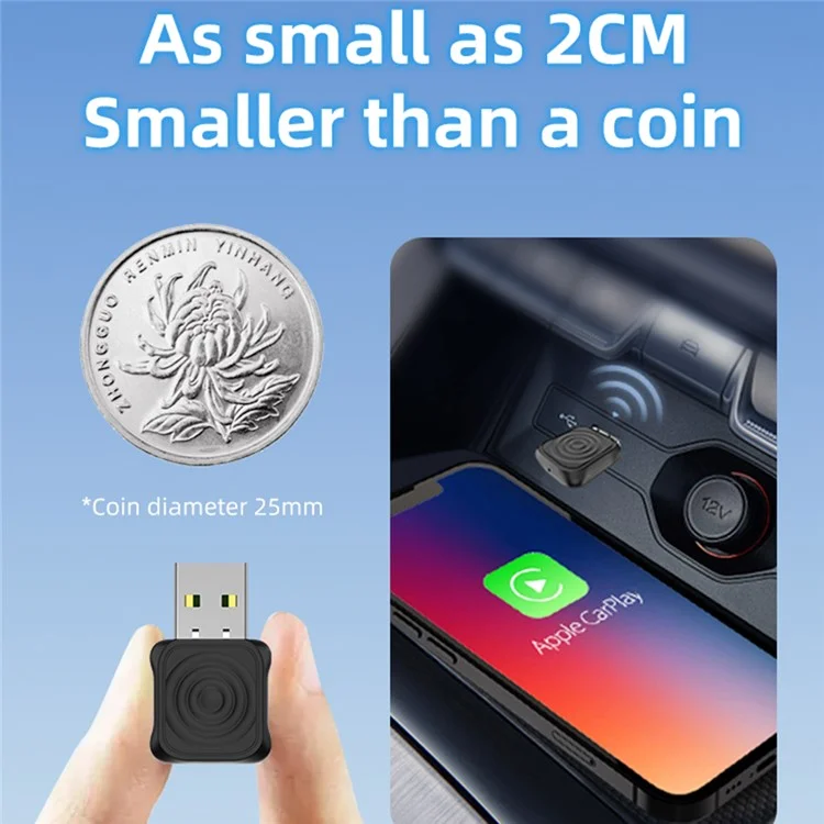 CARLINKIT Mini Ultra Drahtloser CarPlay Android Auto Adapter für kabelgebundene CarPlay Android Auto Fahrzeug-Aufrüstung