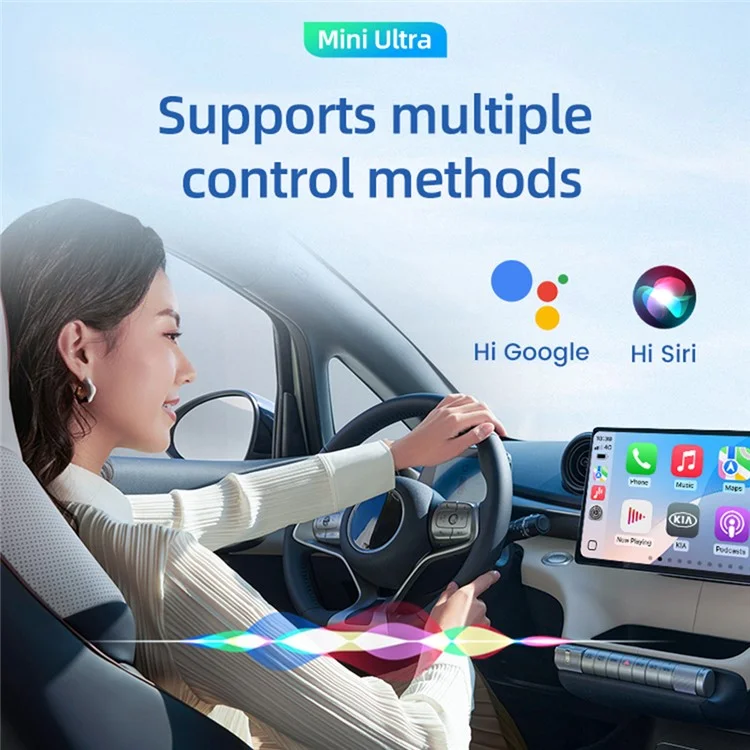 CARLINKIT Mini Ultra Drahtloser CarPlay Android Auto Adapter für kabelgebundene CarPlay Android Auto Fahrzeug-Aufrüstung