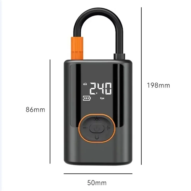 Inflador de Pneus Sem Fio com 19 Cilindros, Compressor de Ar Portátil de Alta Pressão com Função de Power Bank