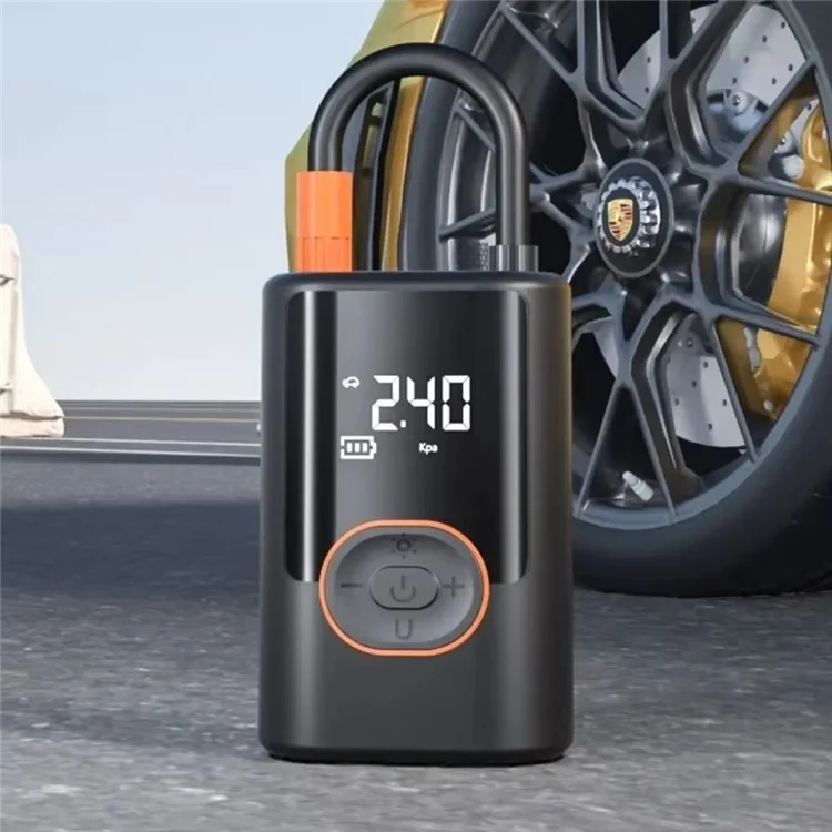 Inflador de Pneus Sem Fio com 19 Cilindros, Compressor de Ar Portátil de Alta Pressão com Função de Power Bank