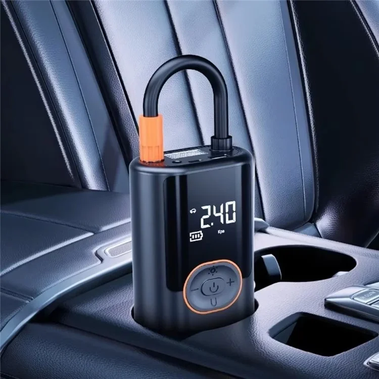 Inflador de Pneus Sem Fio com 19 Cilindros, Compressor de Ar Portátil de Alta Pressão com Função de Power Bank
