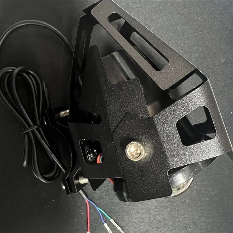 Waterproof Motorcycle Headlight with Bluetooth-Compatible Speaker High Low Beam Fog Light - Orange