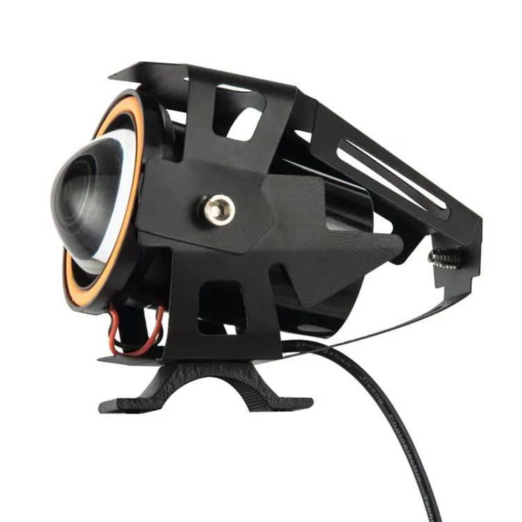 Waterproof Motorcycle Headlight with Bluetooth-Compatible Speaker High Low Beam Fog Light - Orange