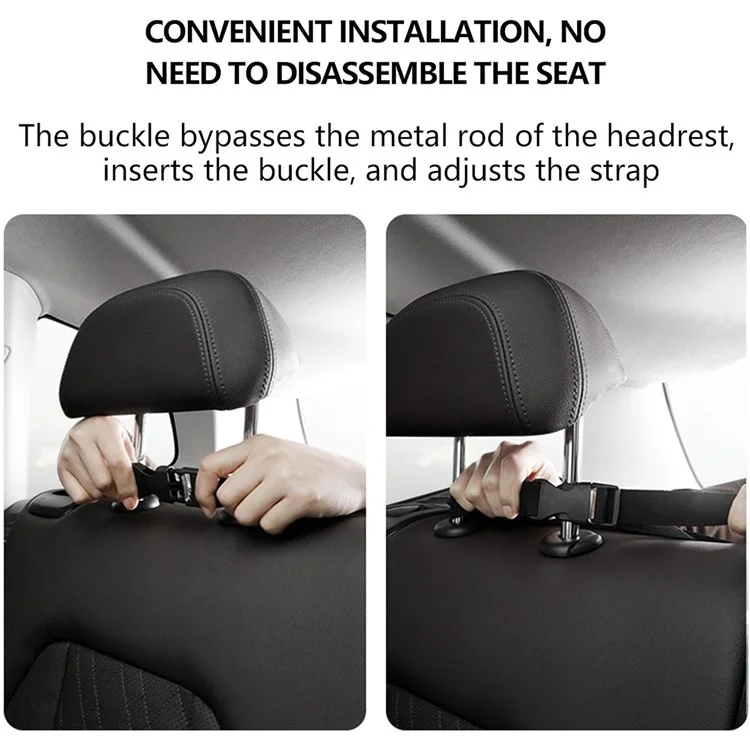 Organizer Multitasca per Sedile Posteriore dell'Auto in Tessuto Oxford - Borsa Portaoggetti Capiente con Tasca Appendibile per Bagagliaio - Beige
