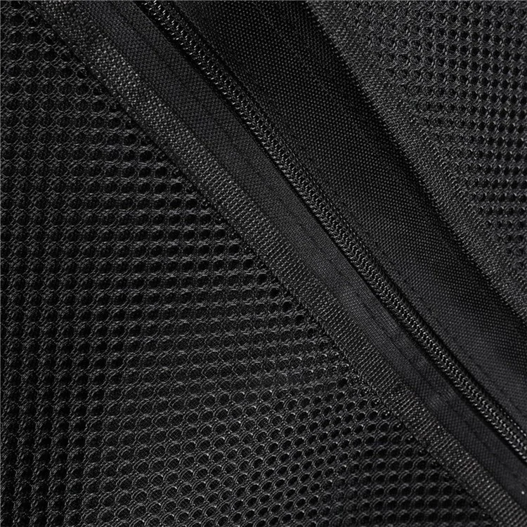 Organizador de gran capacidad para maletero de coche con bolsa de almacenamiento para asiento trasero - Tela Oxford con múltiples bolsillos y bolsa colgante - Negro