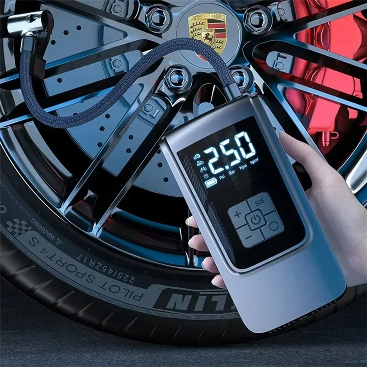 ST-9624C Drahtloser Luftpumpen-Kompressor DC / USB Digital Display Autoreifen Luftkompressor Tragbarer Intelligenter Druckmesser