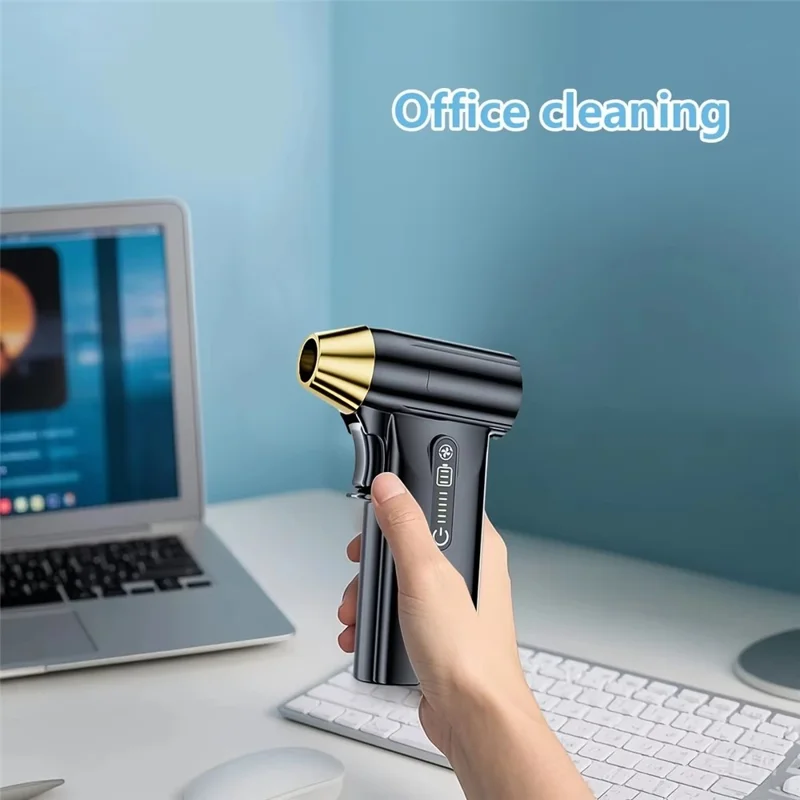 ST-8109 Portable Handheld Wireless Blower 3 Gears Adjustable High Power Car Home Dust Cleaner - Silver