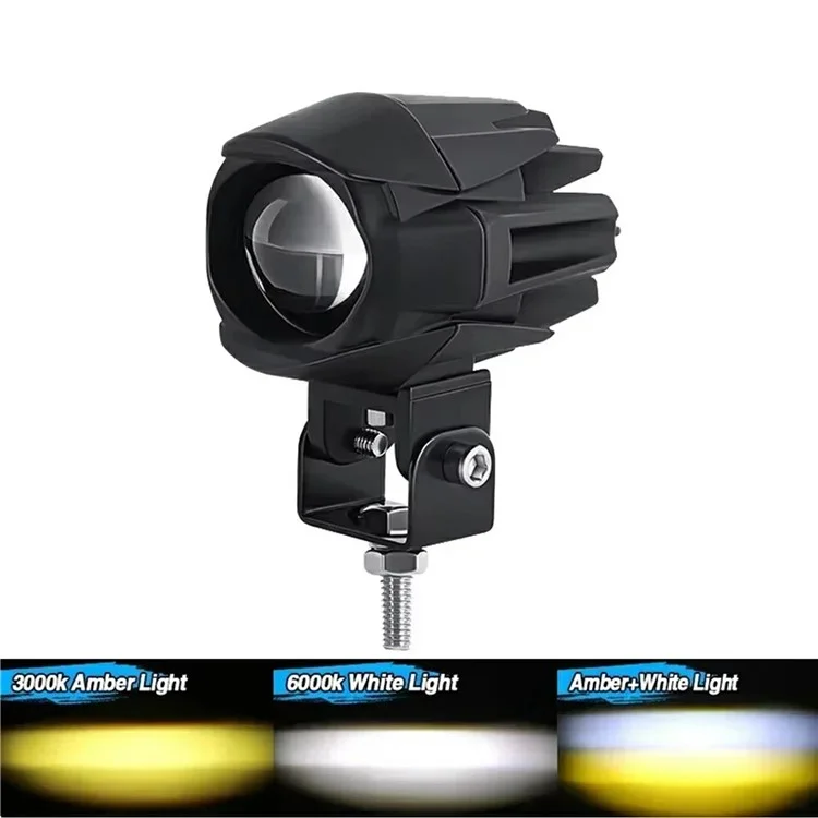 Farol de LED para Motocicleta 12V-65V IP68 à Prova d'Água 20W 6000lm Luz Alta e Baixa