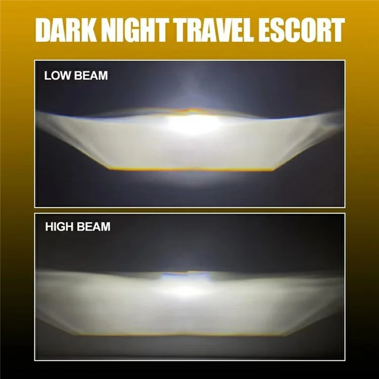 1.5 Inch Lens Waterproof LED Headlight Motorcycle High Low Beam Fog Light Built In Cooling Fan