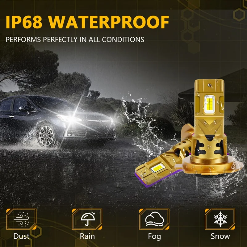 1 Paio di Lampadine LED H7 per Fari Auto 35W 6500K IP68 Impermeabili per Fari Abbaglianti e Anabbaglianti