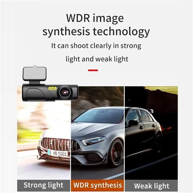 WiFi Car Dash Cam 1080P HD USB Powered Wide Angle Lens Night Vision Loop Recording Car DVR Camera