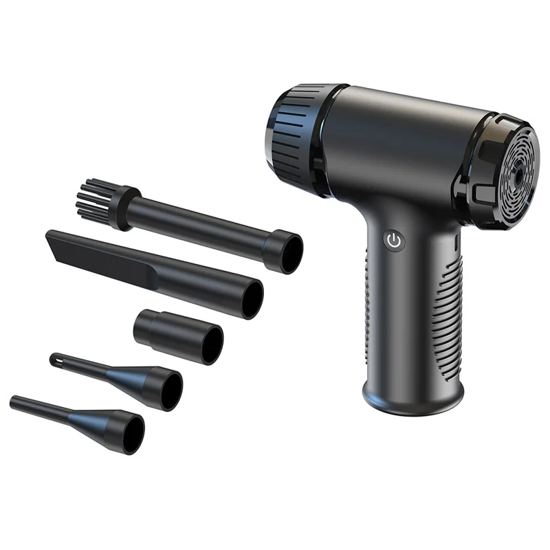 Soplador de Aire Portátil D16 de 50W y 42.500 RPM, Recargable e Inalámbrico para Coche, PC y Teclado