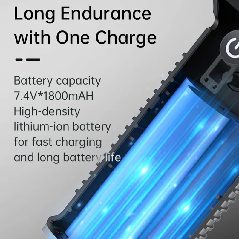 Soplador de Aire Portátil D16 de 50W y 42.500 RPM, Recargable e Inalámbrico para Coche, PC y Teclado