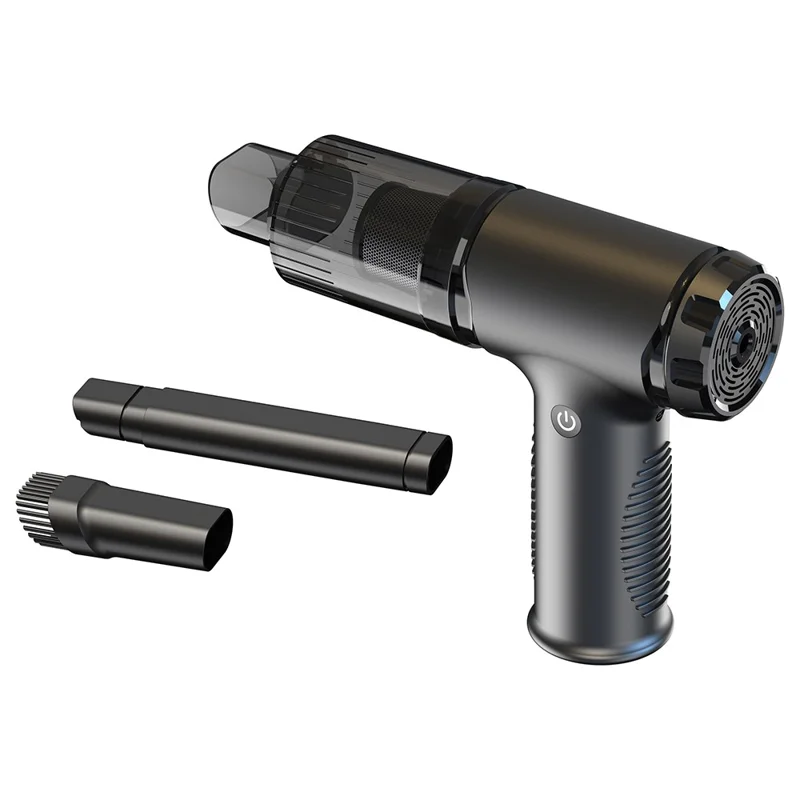 V16S Wiederaufladbarer Staubblaser Tragbarer Handstaubsauger für Autos mit 200ml Staubbox