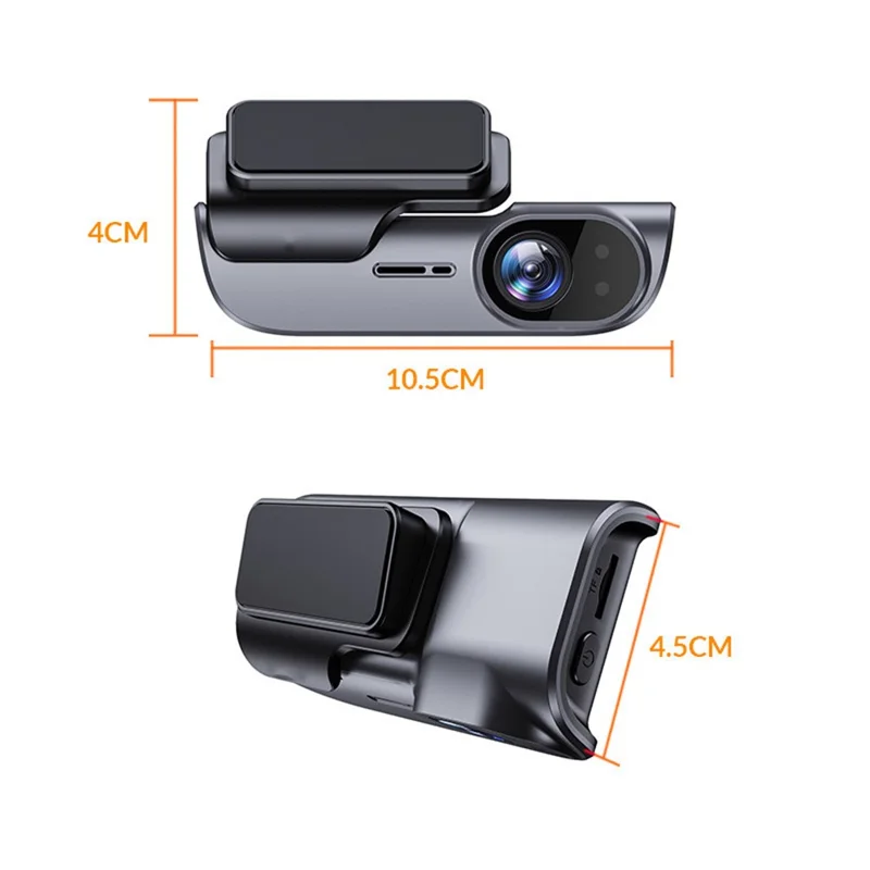 Câmera Veicular K05 4K com WiFi, Visão Noturna HD, Monitor de Estacionamento e Gravação Time-Lapse, Alimentação por Acendedor de Cigarro